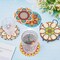 8 Pcs Mandala Diamond Painting Coasters Kit – DIY Diamond Art Coasters with Holder, 4x4 in, Beginner-Friendly Non-Slip Craft Set for Adults